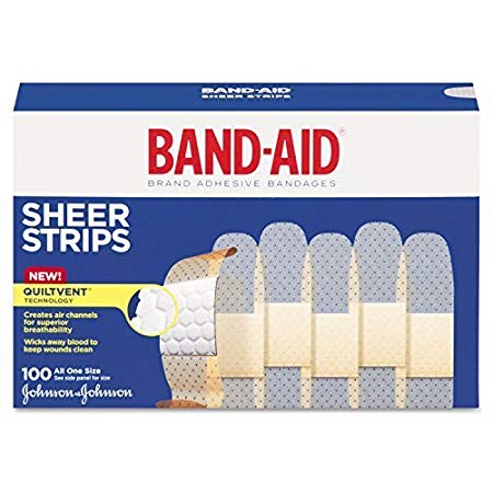Band-Aid Sheer Strips All One Size 100 count by Band-Aid