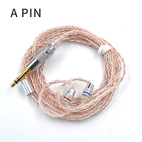 KZ Copper Silver Mixed Plated Upgrade Cable Earphone Cable Wire Detachable Audio Cord MMCX for KZ Earphone ZST ZS10 ES3 ES4 AS10 BA10 ZS6 ZS5 ZS4 (Version A: for ZS3 ZS4 ZS5 ZS6 ZSA)