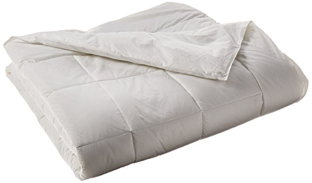 Elegant Comfort 1200 Thread Count Goose Down Alternative 100% Egyptian Cotton Comforter, Full/Queen, Solid White