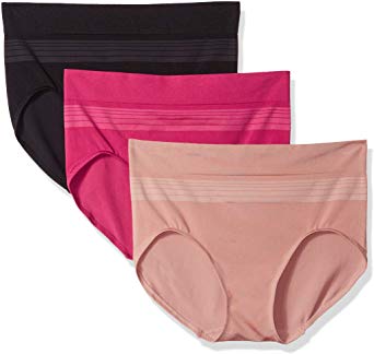 Warner's Women's Blissful Benefits Seamless Brief Pany 3 Pack