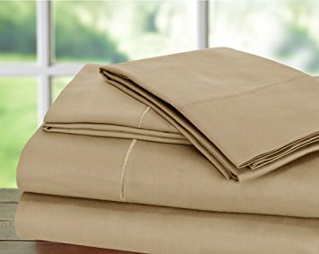 Hotel Collection! Luxury Sheets on Amazon Top Seller in Bedding! - Blockbuster Sale: Todays Special - Luxury 1000 Thread count 100% Egyptian Cotton Sheet Set, King - Taupe