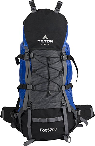 TETON Sports Fox 5200 Internal Frame Backpack; Blue