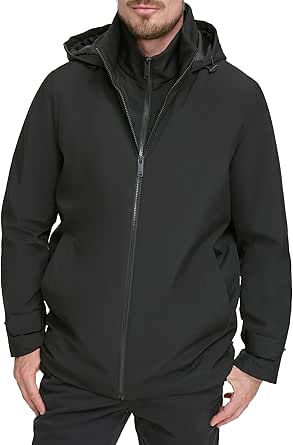 Dockers Men's Dwight Soft Shell Bib Jacket