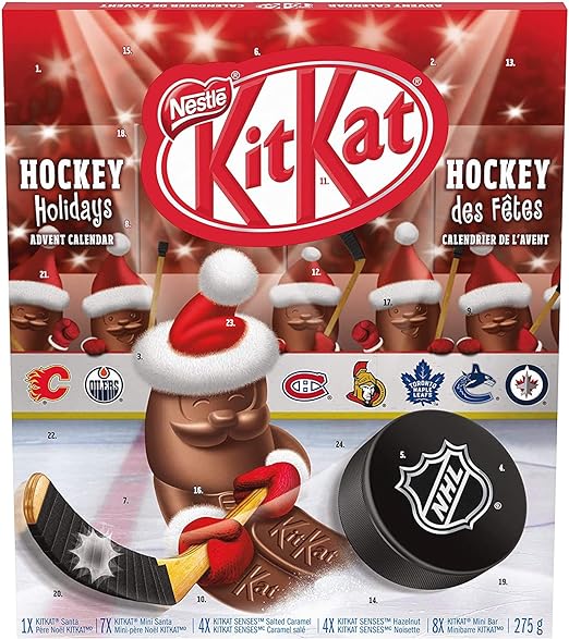 KITKAT Hockey Holidays NHL Advent Calendar, 275g/9.7oz {Imported from Canada}
