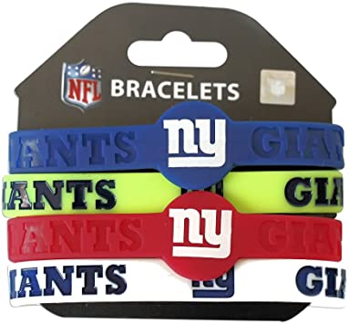 aminco NFL Silicone Bracelets, 4-Pack