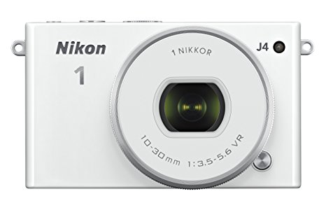 Nikon 1 J4 Digital Camera with 1 NIKKOR 10-30mm f/3.5-5.6 PD Zoom Lens (White) (Discontinued by Manufacturer)