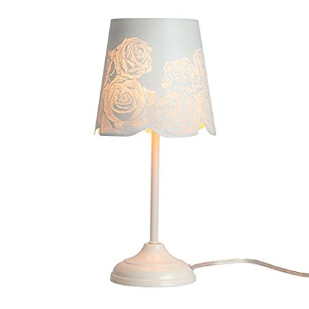 KANSTAR 15" Bed Side Table Lamp Desk Lamp With Lamp Shade (Rose)