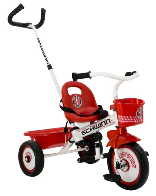 Schwinn Easy Steer Tricycle, Red/White