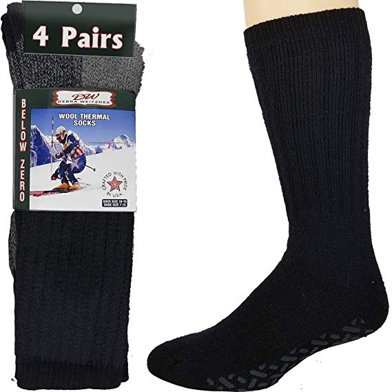 Mens Womens Thermal Socks 6 Pairs Heavy Extreme Cold Weather Boot Socks By DEBRA WEITZNER