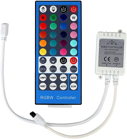 BZONE IR Remote Controller 40 Keys RGBW Led Wireless Dimmer for RGBW 3528 5050 LED Strip Lights