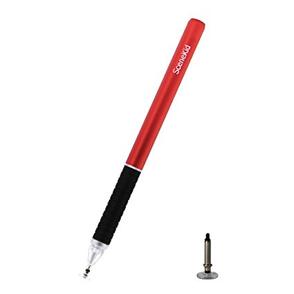 Precision Disc Stylus Pen Capacitive pen, Universal Capacitive Screen Touch Stylus Pen for Apple Iphone 7 Ipad Samsung Galaxy google Sony LG Huawei (Red)