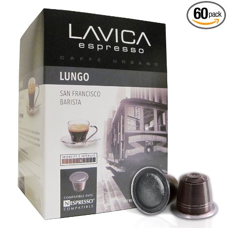 LUNGO ESPRESSO (60 capsules) Lavica Dark Roast Nespresso Compatible Coffee Capsules