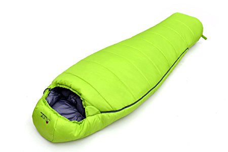 Mountaintop Lightweight Mummy Backpacking Camping Sleeping Bag Fits up to 6'11", 32-50°F Sleeping Bags for Adults Camping Hiking Traveling with Compression Sack