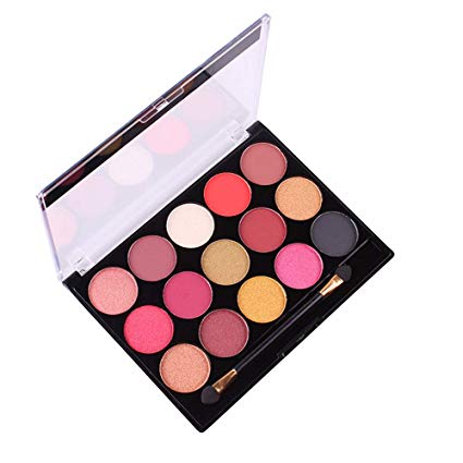 Lavany 15 Colors Eyeshadow Palette,Pearlescent Matte Shimmer Eye Shadow Powder Palette Makeup tools Eyeshadow Palette for Party (B)