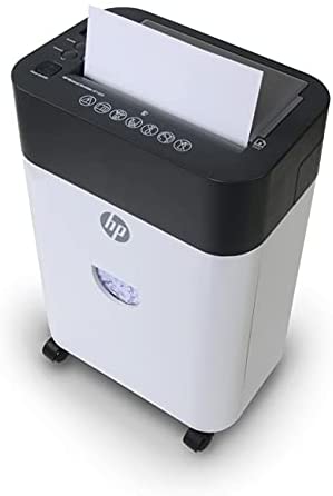 HP AF1009 Microcut Shredder for Home Office, Autofeed 100-pages & 9-Manual, Paper, Staples, and Credit Cards, Heavy Duty, Maximum Security Shredding.