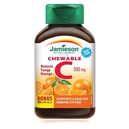 Jamieson Chewable Vitamin C 500 mg - Tangy Orange