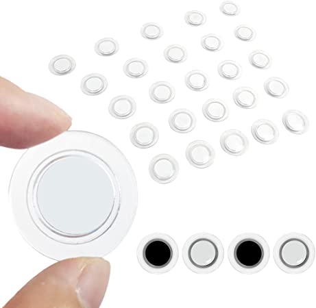 TIENO Magnets for Whiteboard, 50 Pieces Round Magnets, 1.2 inch Whiteboard Magnets Dry Erase Board Magnets, Clear Magnets for Fridge, Office, School Classroom, Home