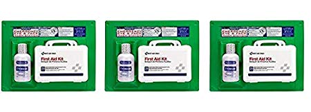 PhysiciansCare by First Aid Only by First Aid Only 24-500 160 Piece PhysiciansCare by First Aid Only by First Aid Only by First Aid Only First Aid Kit and 16 oz Eye Wash Station (3-Pack)