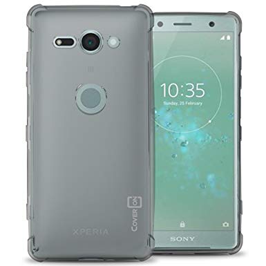 Sony Xperia XZ2 Compact Case, CoverON [FlexGuard] Slim Fit TPU Phone Cover with Anti-Slip Grips and Corner Impact Padding for Sony Xperia XZ2 Compact - HD Clear