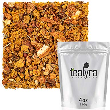 Tealyra - Sea Buckthorn Vibrant Glow - Pineapple - Orange - Lemongrass - Herbal Loose Leaf Tea - Vitamins Rich - Caffeine Free - 112g (4-ounce)