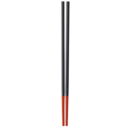 Silicone Tip Chopsticks, Red (Standard 25cm)
