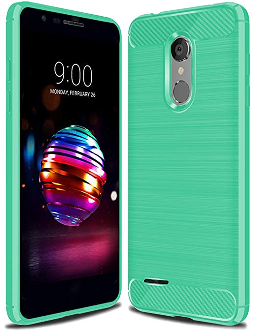 LG K30 Case,LG K10 2018 Case, LG Premier Pro LTE Case, LG Phoenix Plus/LG K10 Plus/LG K10 Alpha Case,Suensan TPU Shock Absorption Technology Raised Bezels Protective Case Cover smartp hone(Mint Green)