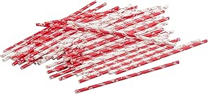 Tablecraft 10153 Coca-Cola, Assorted, Twelve 100-Count Packages, Paper Straws (100) Pack of 12