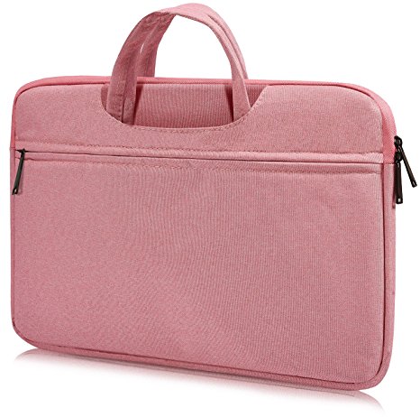 15.6 Inch Laptop Sleeve Case for Acer 15.6 Inch Flagship, Acer Chromebook 15, Lenovo Yoga 720 15.6, Lenovo IdeaPad, HP Pavilion, ASUS VivoBook, MSI GL62M, Water Resistant Notebook Case, Pink