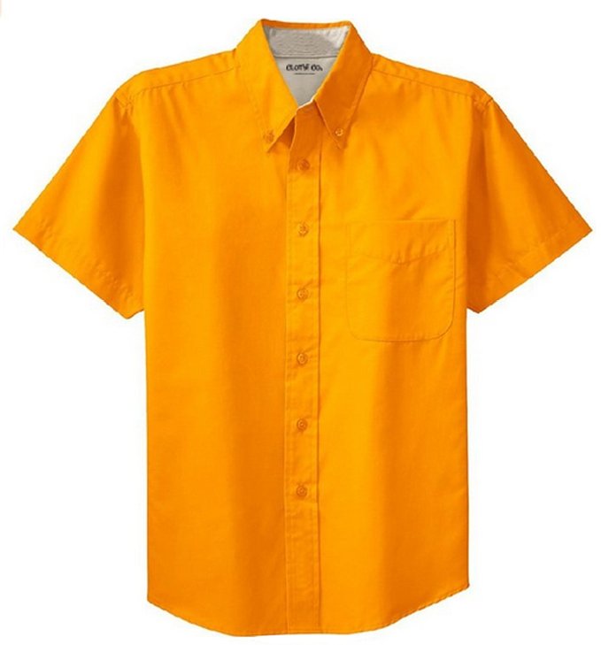 Clothe Co. Men's Short Sleeve Wrinkle Resistant Easy Care Button Up Shirt