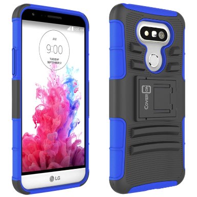 LG G5 Hybrid Case CoverON Explorer Series Holster Hybrid Armor Belt Clip Hard Phone Cover For LG G5 Holster Case - Blue and Black