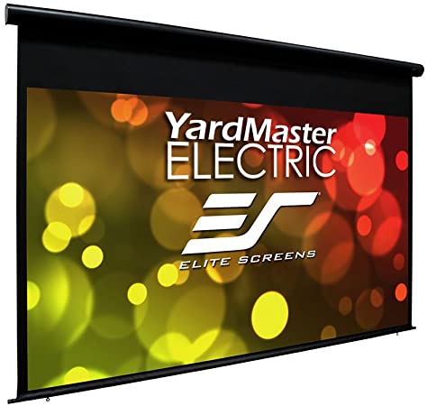 Elite Screens Yard Master Electric, 120 inch Outdoor Motorized Projector Screen Rain Water Protection 16:9 Remote Control 8K 4K Ultra HD 3D Movie Theater 120 ” Auto Projection Screen, OMS120H-ELECTRIC