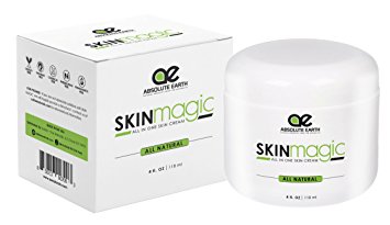 Skin Healing Cream - All Natural Skin Magic - ECZEMA | PSORIASIS | DRY & IRRITATED SKIN | SHINGLES | DERMATITIS | ROSACEA | RASHES | SUNBURNS | CRACKED & ITCHY SKIN   MORE by Absolute Earth, 4 oz