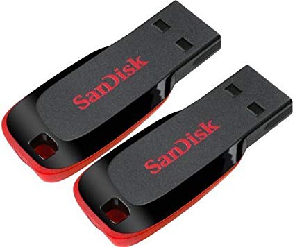 Sandisk Cruzer Blade 16 GB Pack Of 2 Pendrive