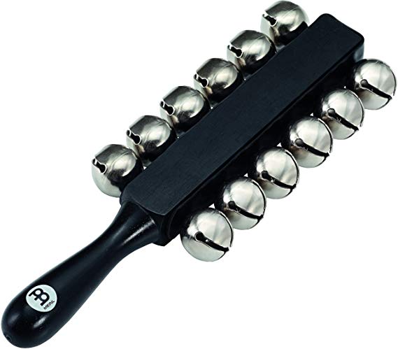 Meinl Percussion Sleigh Christmas Caroling, Recording, and Live Band or Choral Performances-NOT Made in CHINA-12 Steel Bells with Wooden Grip, 2-Year Warranty (SLB12)