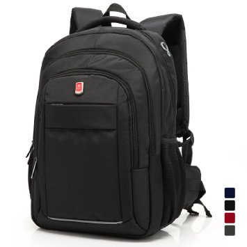 CoolBellTM 173 Inch Laptop Backpack Waterproof Rucksack LuggageTravel Bag Multifunctional Unisex Hiking Bag For iPadMacbookAsusLenovoAcerDell AlienwareMenWomenCollegeBlack