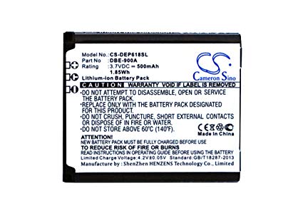Cameron Sino Replacement Battery Compatible with Doro PhoneEasy Model 618 Part DBE-900A