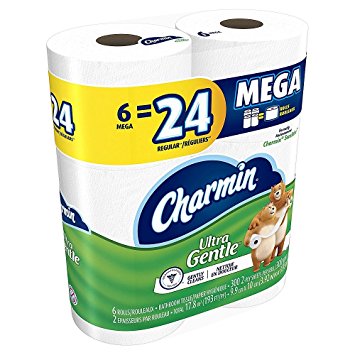 Charmin RChMyc Ultra Gentle Toilet Paper, 6 Mega Rolls (Pack of 3) Packaging May Vary