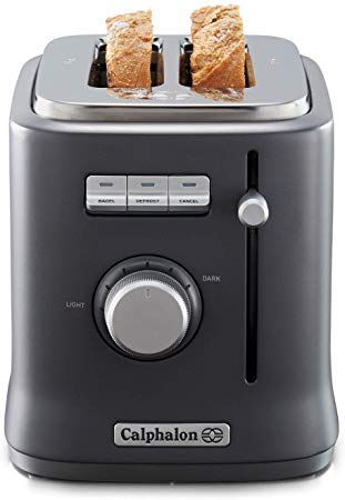 Calphalon 2084021 Intellicrisp 2 Slice Toaster, Black