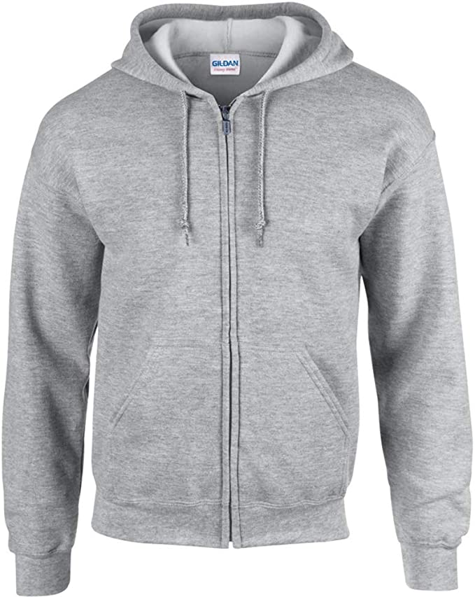 Gildan Heavy Blend Unisex Adult Full Zip Hooded Sweatshirt Top