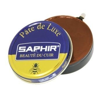 Saphir Beaute Du Cuir Pate De Luxe High Gloss Light Brown Shoe Polish 50ml