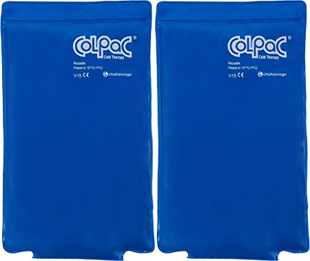 Chattanooga ColPac Blue Vinyl Ice Pack (2 Pack) - Half-Size, 7.5x11 Inch