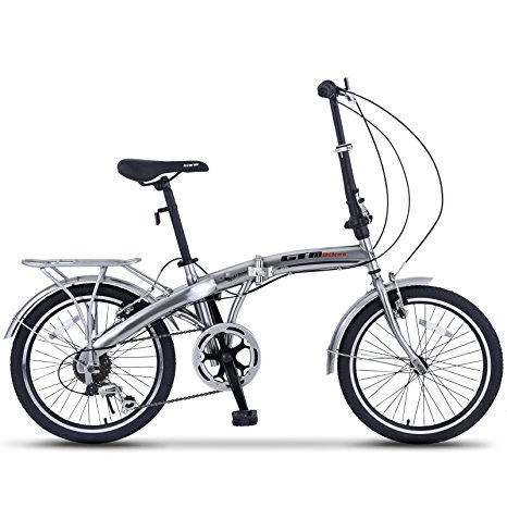 ORKAN Shimano Folding Bike 20" 6 Speed / Folding Mountain Bike 26" 7 Speed (26" MTB with Hybrid Suspension)