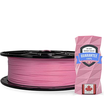 Local Canadian Seller - Mech Solutions - FLASHFORGE PLA PLA  /PLA Pro 3D Filament 1.75mm  /-0.03mm, 1kg (2.2LBS)/Spool, Tangle-Free, Beginner Friendly, Extra resealable vacuumed Bag (Pink)