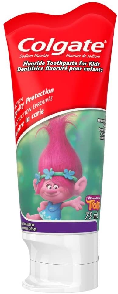 Colgate Kids Anticavity Fluoride Toothpaste, Girls Mixed Characters, 75 Milliliters (Colours Vary)