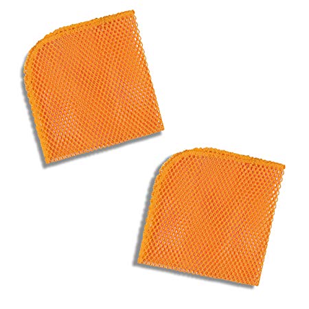 Original Safe Scrubber 2-Pack - 7X Better Over Dish Cleaning Sponges, Scrubber, Brushes, Scouring Pads for Pots, Pans, Dishes in Kitchen - Antimicrobial, No Odor, Nonscratch Material (Orange)