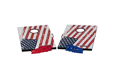 Triumph Patriotic Bean Bag Toss Set Includes Two Boards and Eight All-Weather Bean Bags