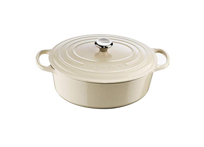 Le Creuset Signature Cast Iron Oval Casserole, 25 cm - Almond