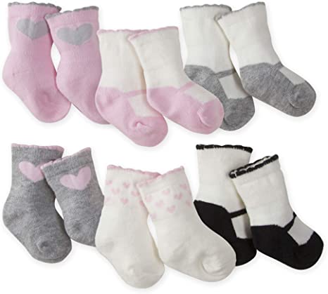 GERBER Baby 6-Pair Wiggle Proof Sock