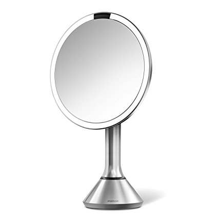 simplehuman Sensor Mirror, 5x Magnification, Tru-Lux Light System - 20 cm