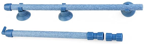 TinkSky 14-inch Fish Tank Aquarium Bubble Wall Air Stone Tube with Suction Cup (Blue)